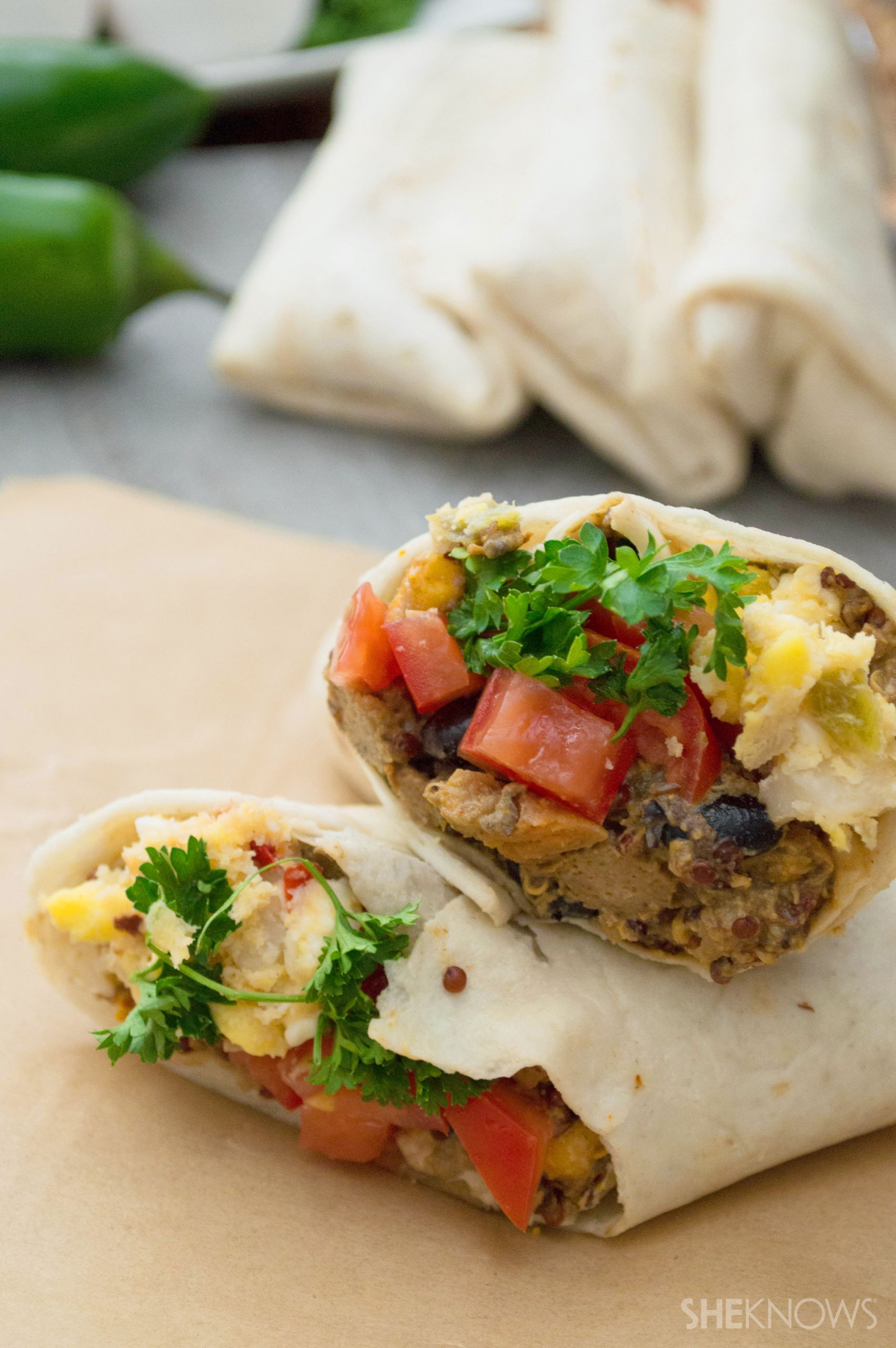 Homemade Freezer Burritos
 Make ahead breakfast burritos to keep in your freezer