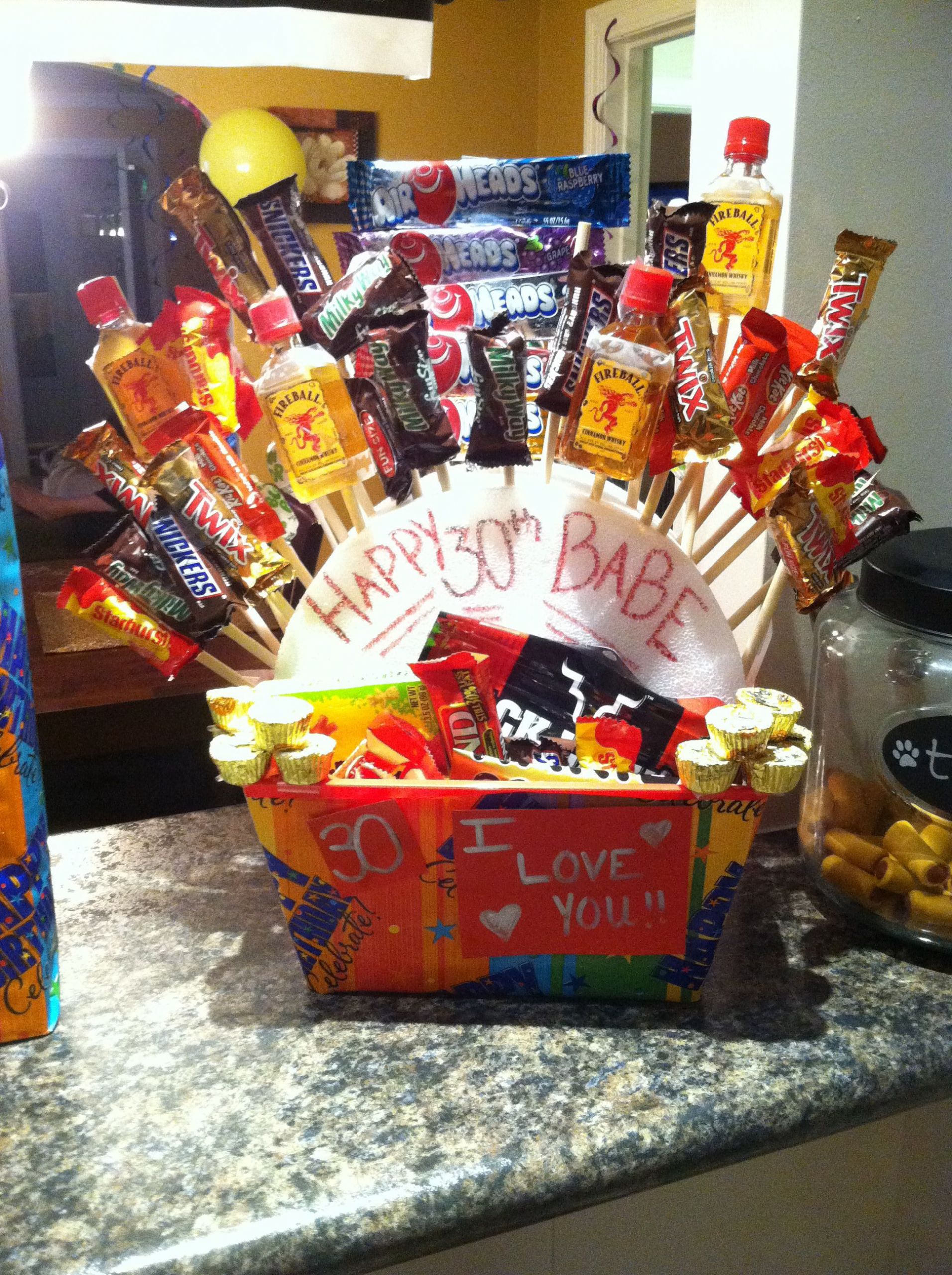 Homemade Gift Basket Ideas For Boyfriend
 Happy 30th Birthday "manly" t basket for my amazing