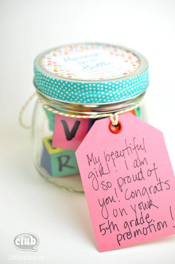 Homemade Graduation Gift Ideas
 Message in a Bottle Homemade Graduation Gift Idea