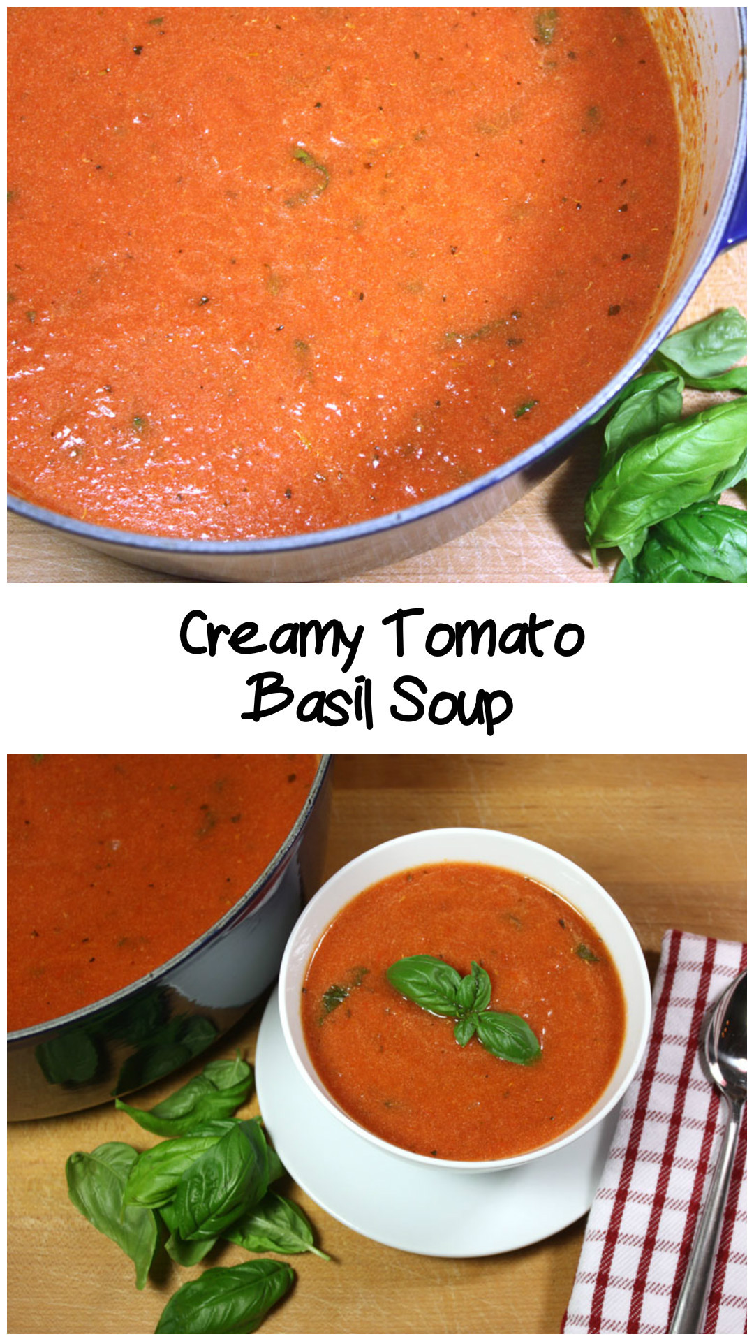 Homemade Tomato Soup Recipes
 Creamy Tomato Basil Soup Don t Sweat The Recipe