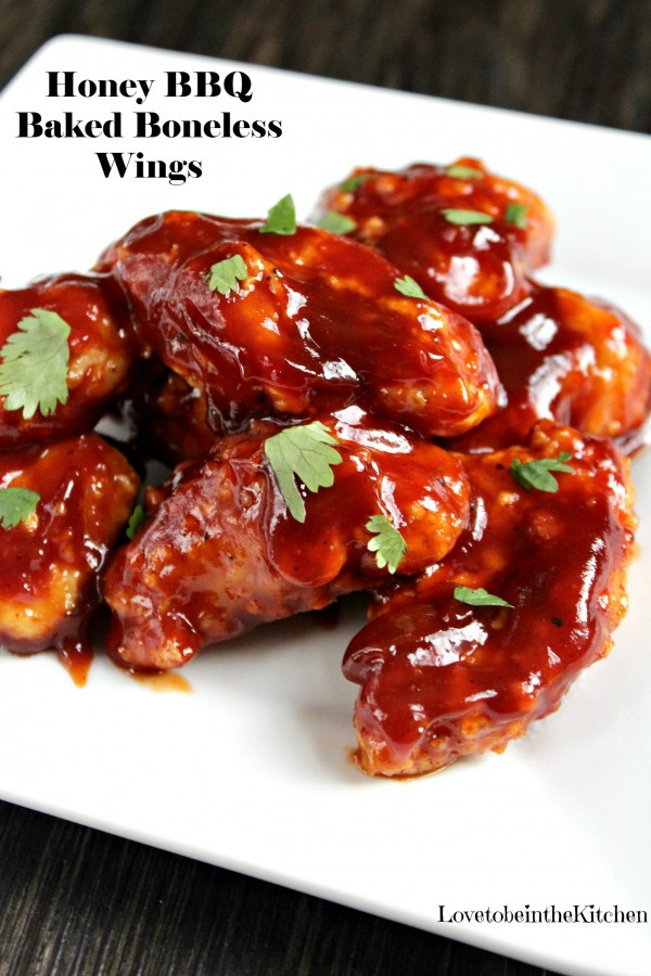 Honey Bbq Wing Sauce Recipe
 Honey BBQ Baked Boneless Wings Love to be in the Kitchen