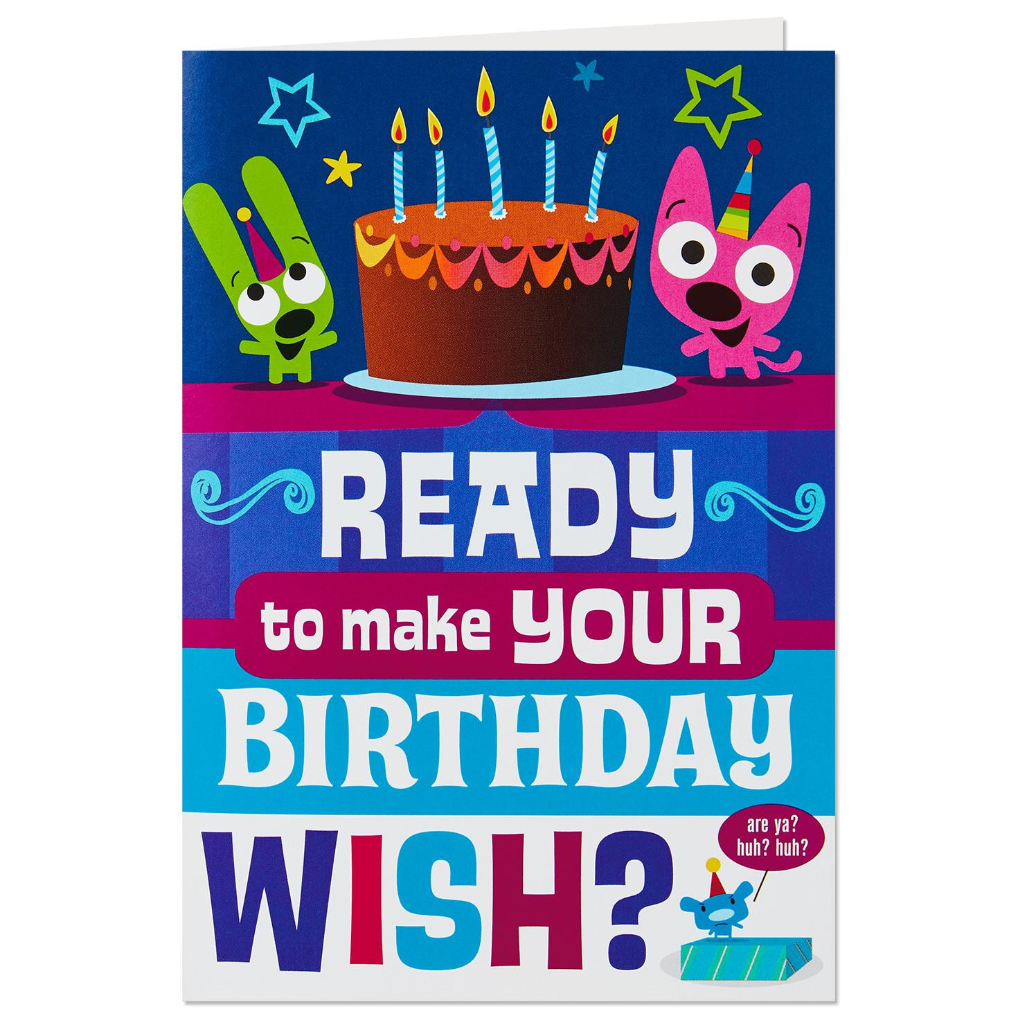 Hoops And Yoyo Birthday Cards
 hoops&yoyo™ Shooting Stars Birthday Card With Lights and