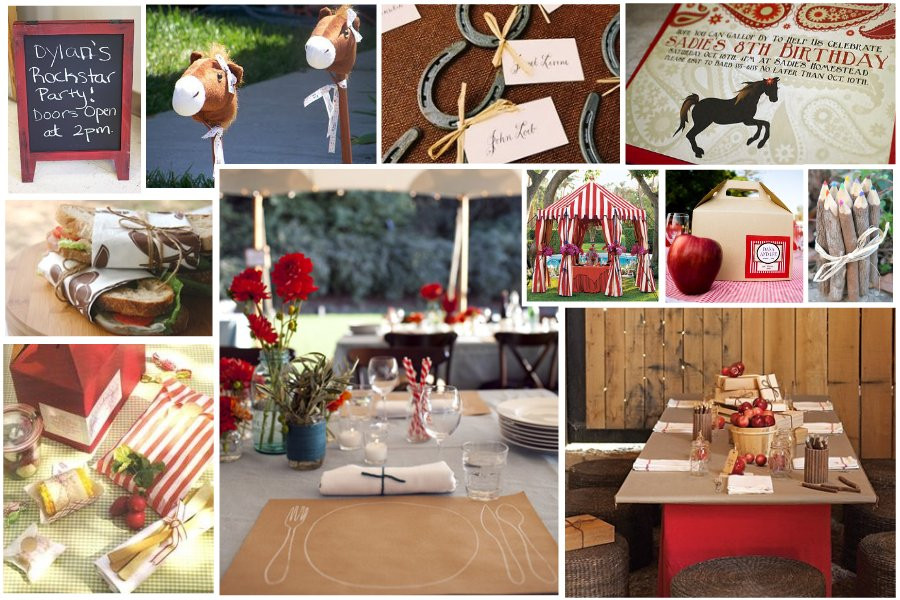 Horse Birthday Party Decorations
 Inspiration Board Horse Theme Birthday Celebrations at