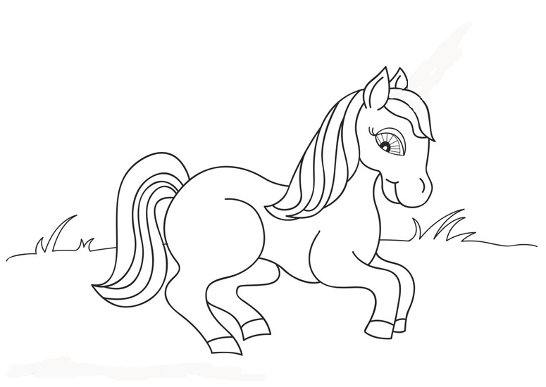 Horse Coloring Pages For Kids
 Horse coloring pages for kids
