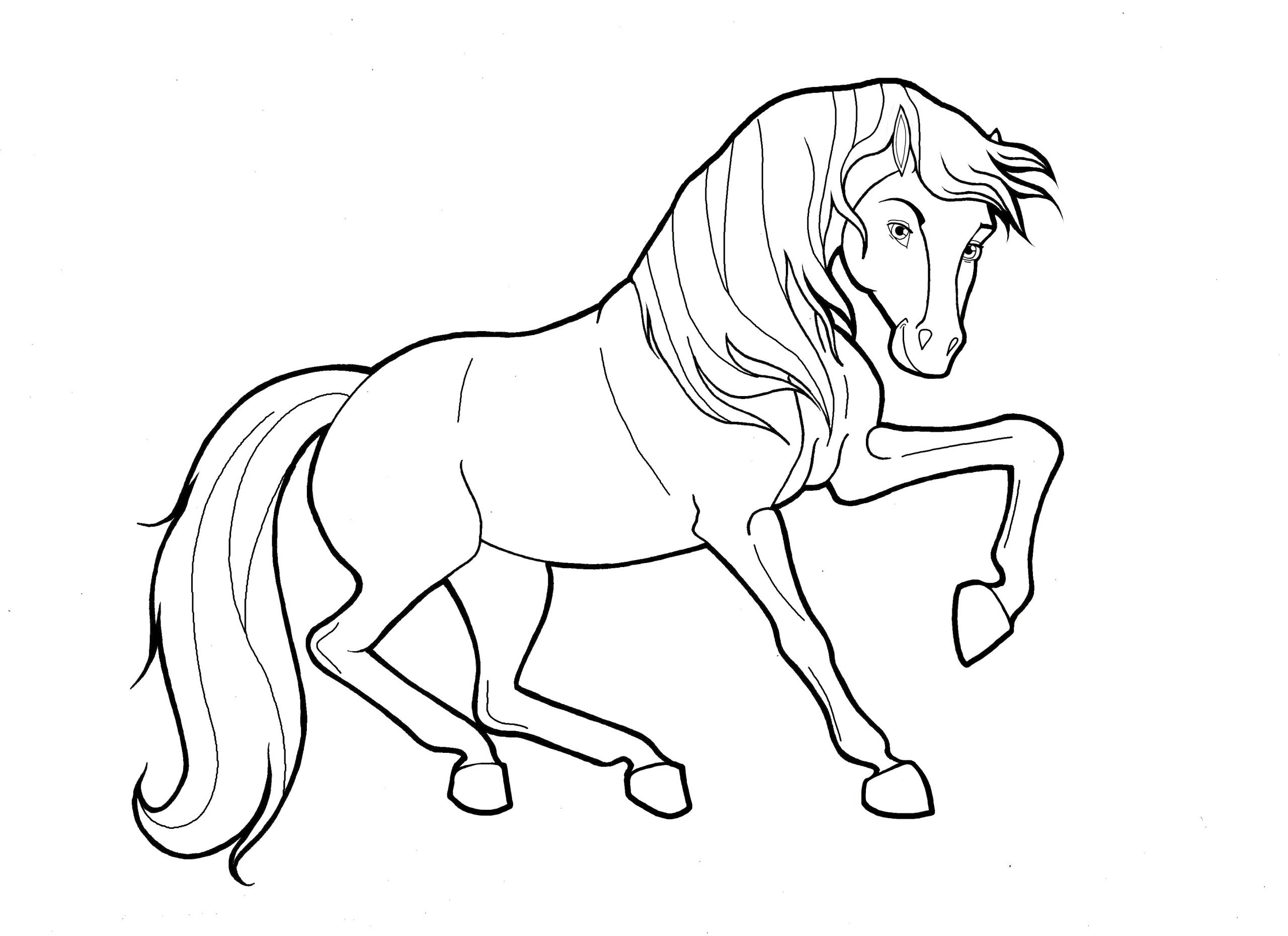 Horse Coloring Pages For Kids
 Coloring Pages Horses Printable