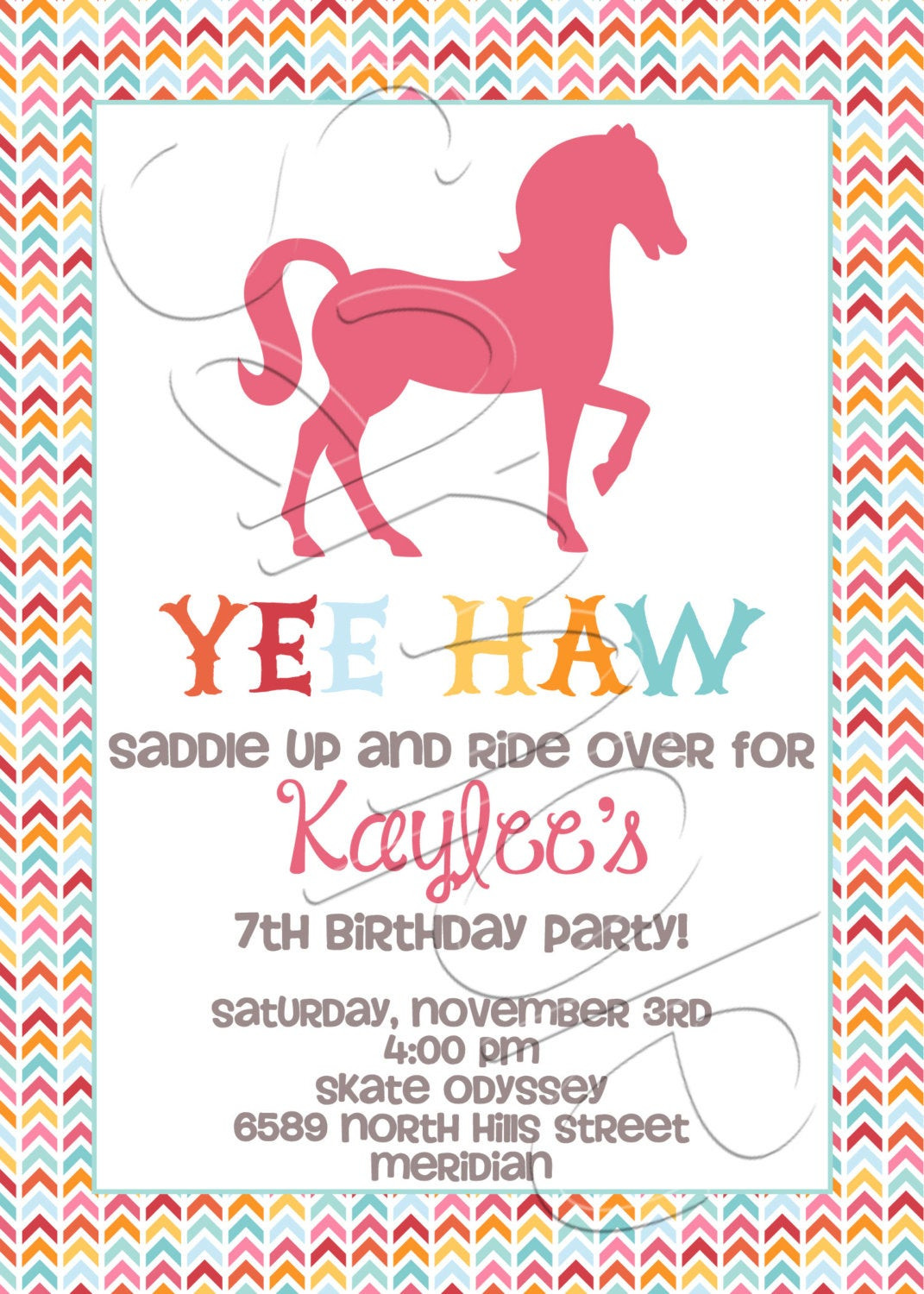 Horse Invitations Birthday Party
 Printable Horse Birthday Party Invitation