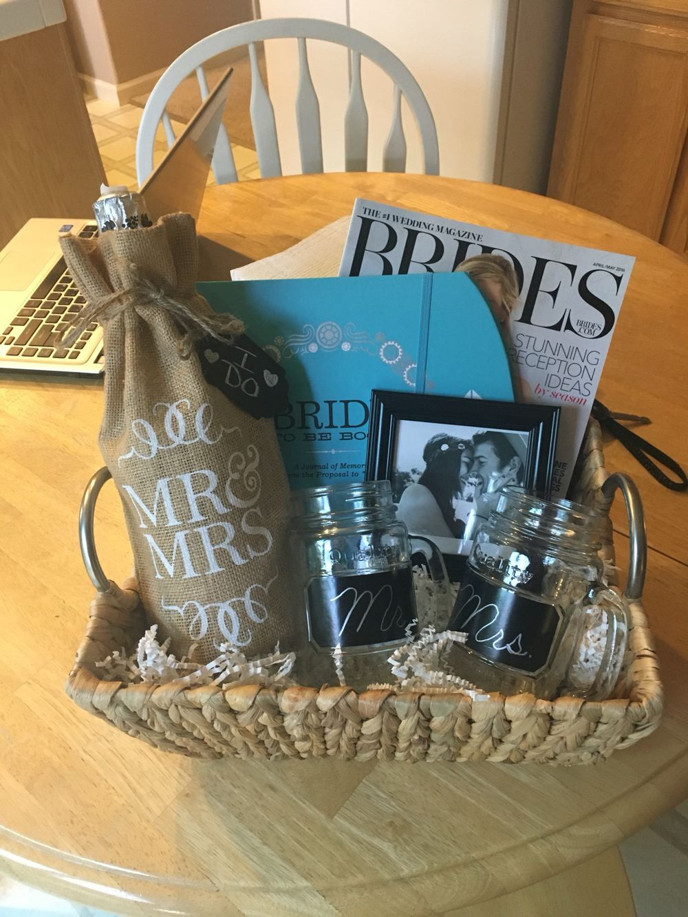 Hostess Gift Ideas For Engagement Party
 Engagement t basket