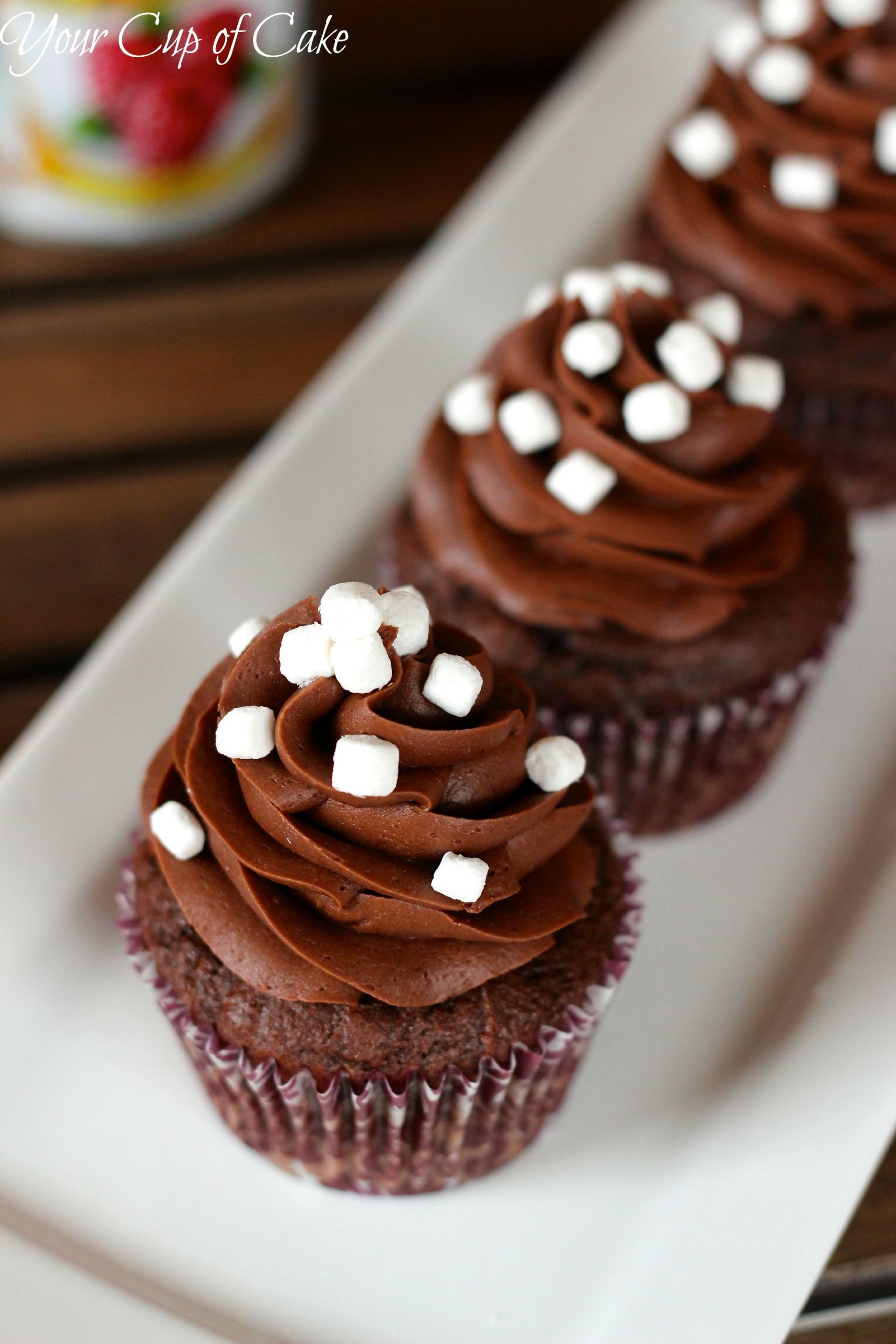 Hot Chocolate Cupcakes
 Raspberry Hot Chocolate Cupcakes Your Cup of Cake