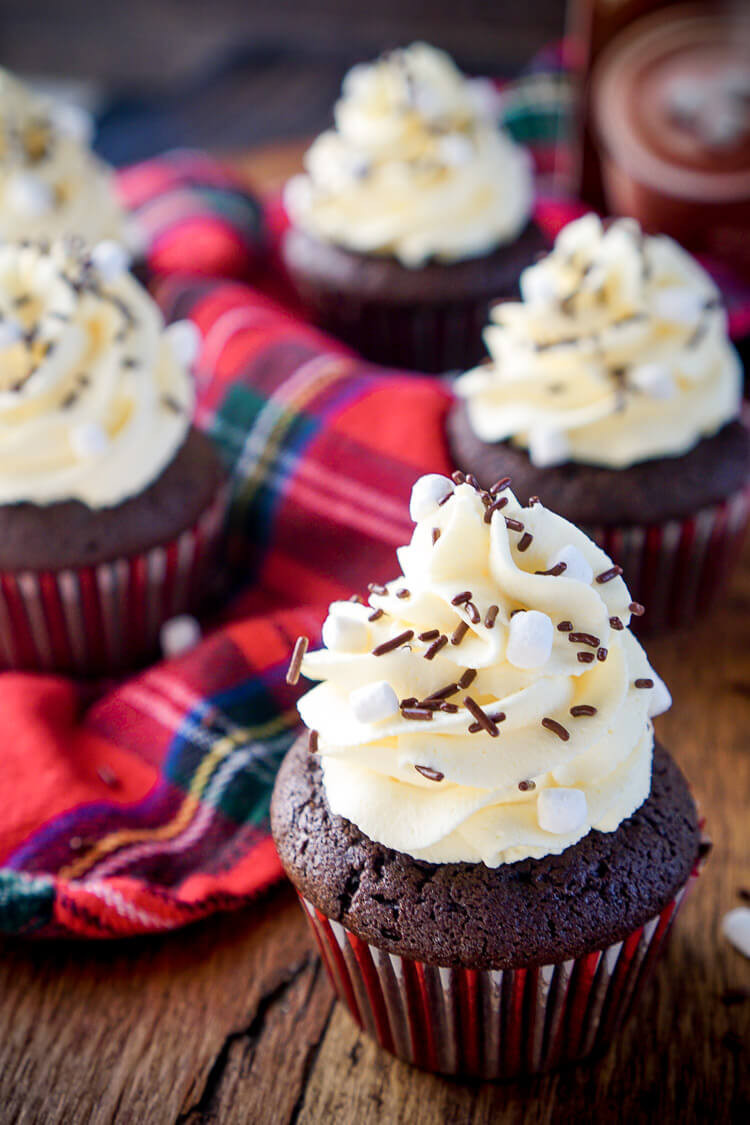 Hot Chocolate Cupcakes
 Black Cherry Bourbon Hot Chocolate