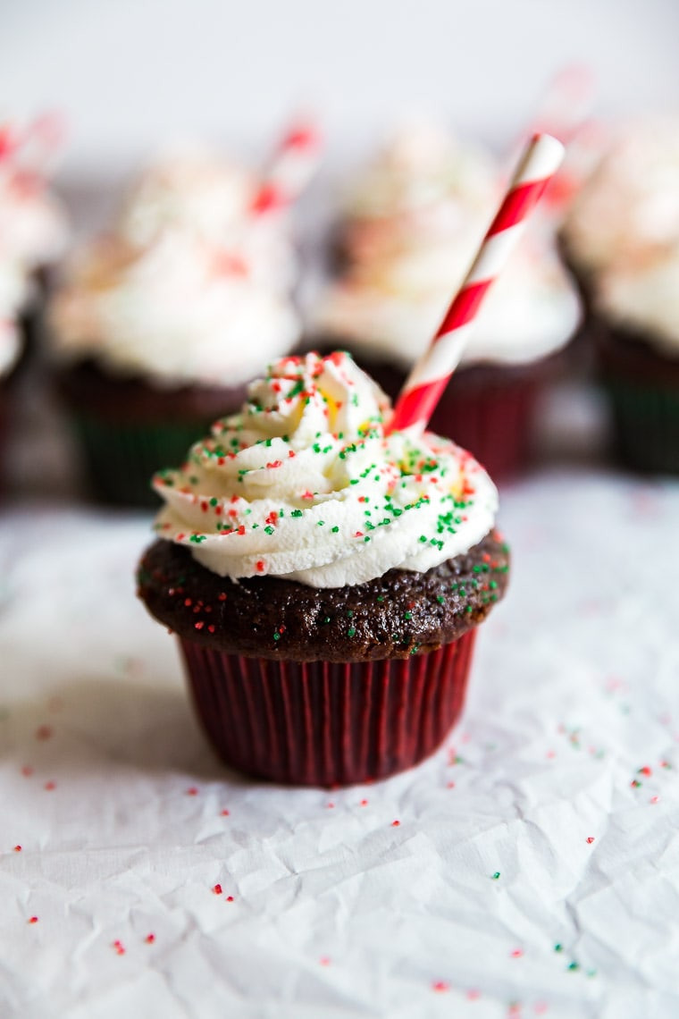 Hot Chocolate Cupcakes
 Peppermint Hot Chocolate Cupcakes