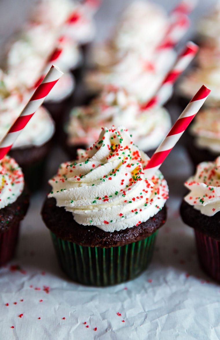 Hot Chocolate Cupcakes
 Peppermint Hot Chocolate Cupcakes