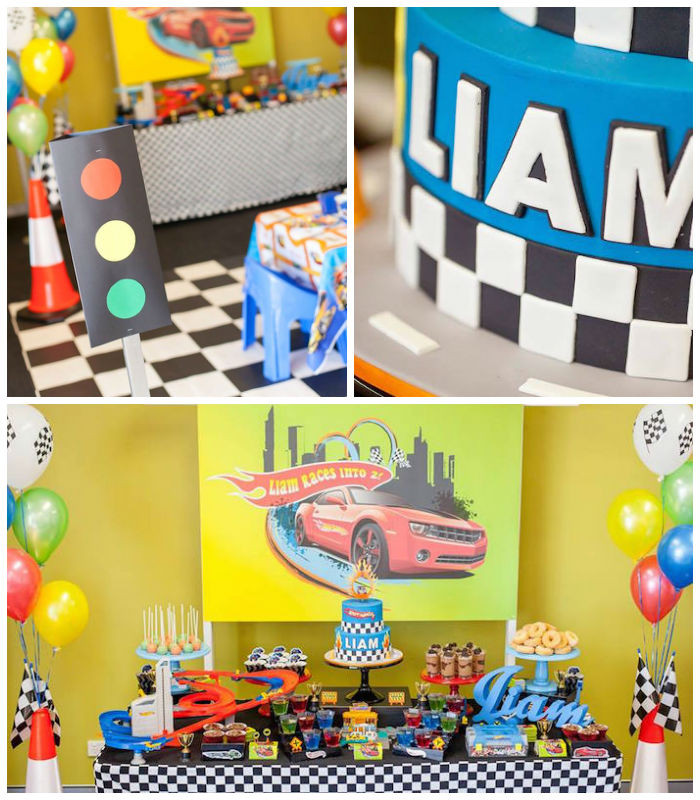 Hot Wheels Birthday Decorations
 Kara s Party Ideas Hot Wheels Car Birthday Party