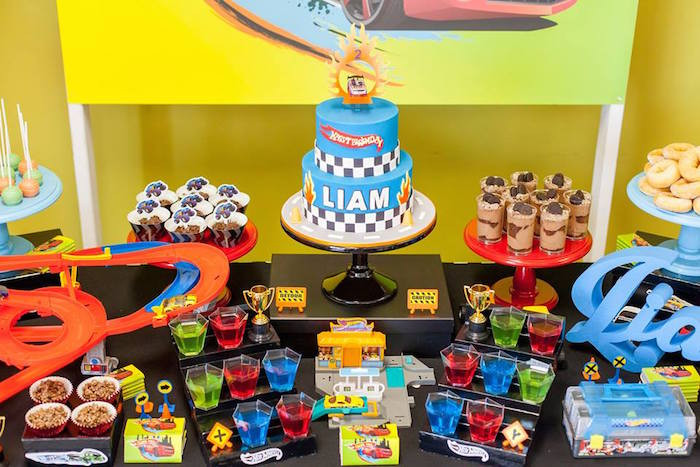 Hot Wheels Birthday Decorations
 Kara s Party Ideas Hot Wheels Car Birthday Party