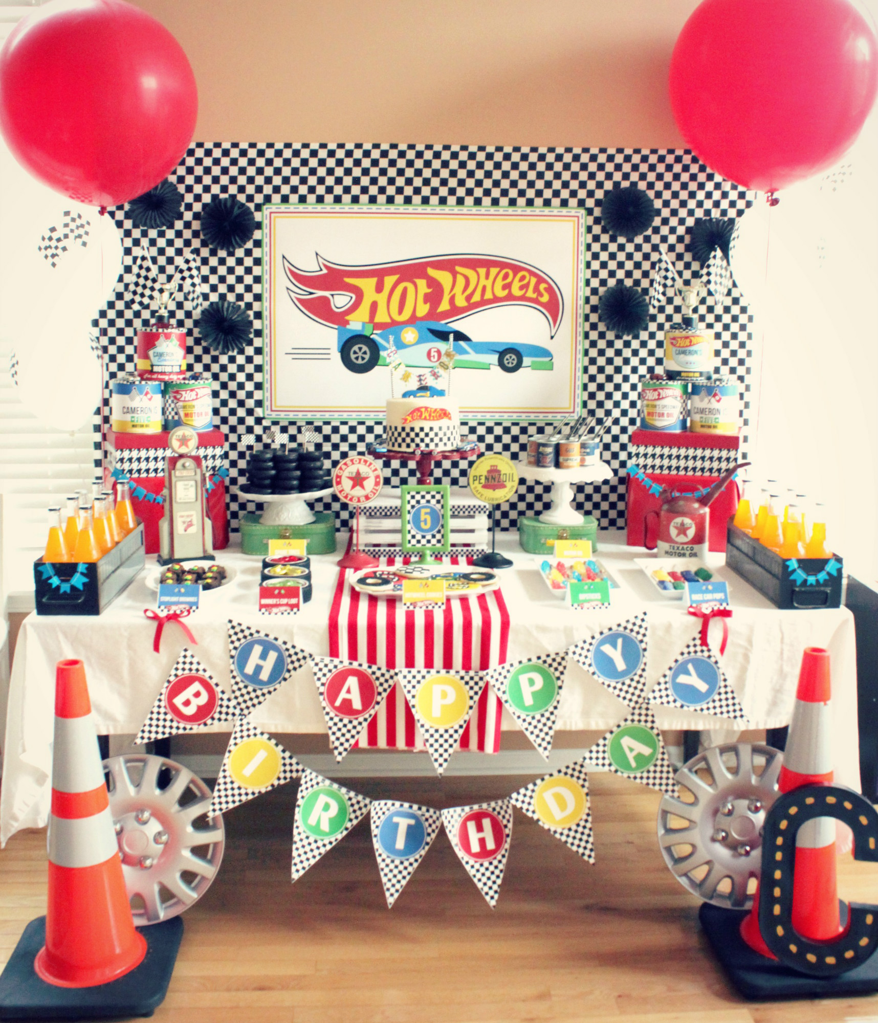 Hot Wheels Birthday Decorations
 Hot Wheels Birthday Party