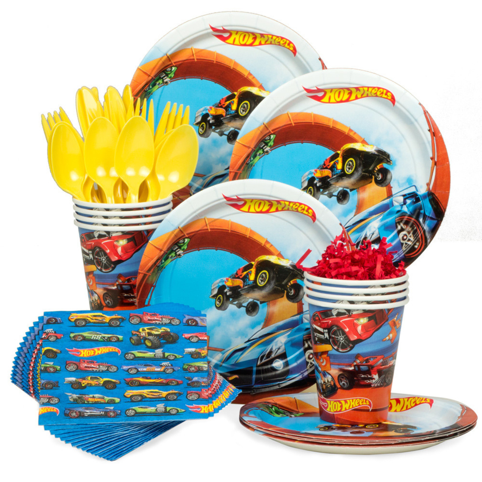 Hot Wheels Birthday Decorations
 Hot Wheels Wild Racer Birthday Party Standard Tableware