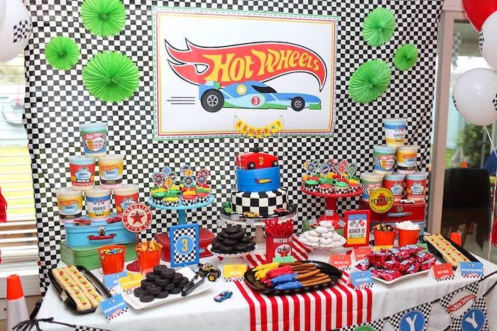 Hot Wheels Birthday Decorations
 Kara s Party Ideas Hot Wheels Car Birthday Party