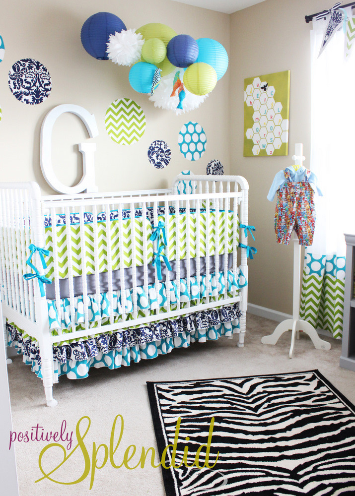 How To Decorate A Newborn Baby Boy Room
 Baby Boy Nursery Tour Positively Splendid Crafts