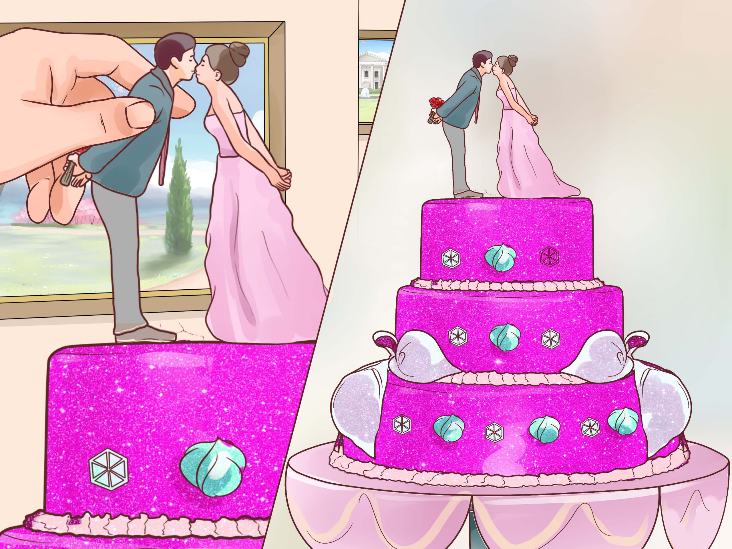 How To Decorate A Wedding Cake
 How to Decorate a Wedding Cake with wikiHow