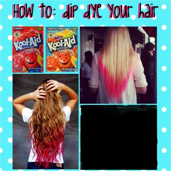 How To DIY Your Hair With Kool Aid
 How to dip dye your hair with Kool aid You will need 2 4