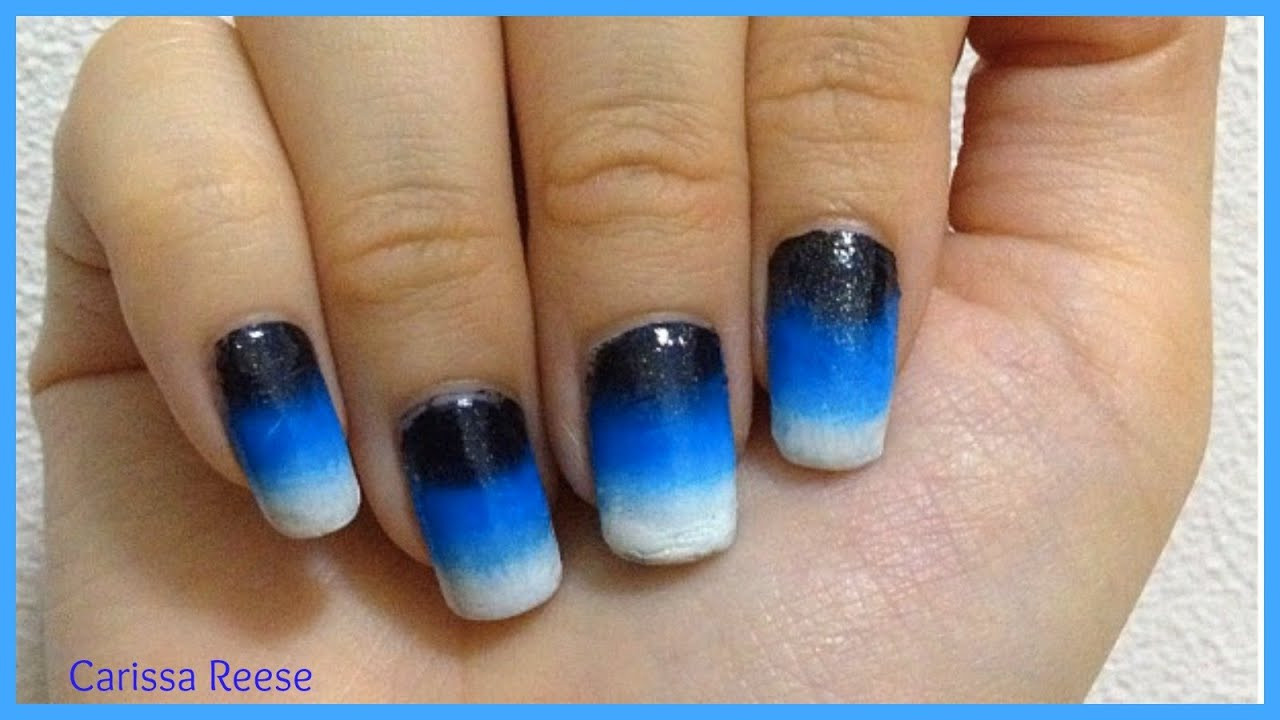 How To Do Nail Art
 How I do easy ombre gra nt nail art for beginners