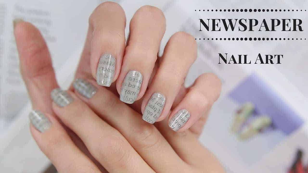 How To Do Nail Art
 10 Newspaper Nail Art The Easiest Way to Stand Out
