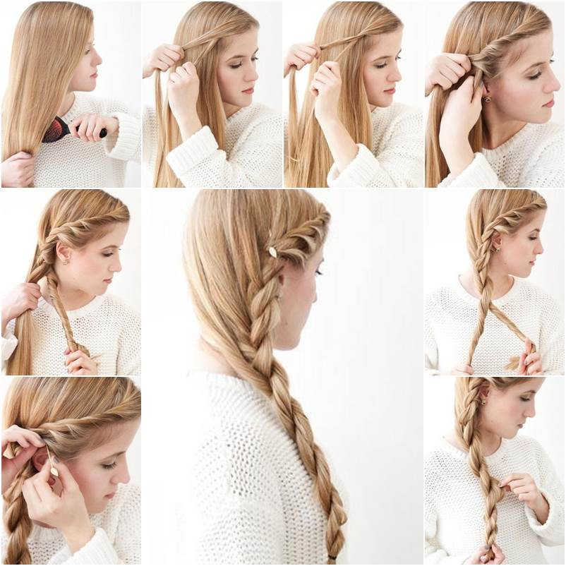 How To Do Side Braid Hairstyles
 How to DIY Simple Side Braid Hairstyle