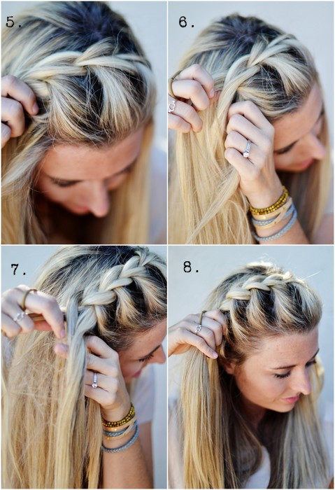 How To Do Side Braid Hairstyles
 How to do DIY half up side French braid hairstyle