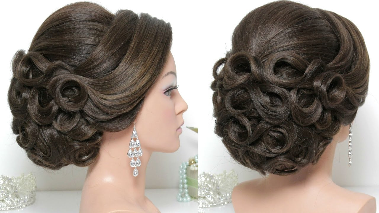 How To Do Wedding Hairstyles Updos
 Bridal hairstyle for long hair tutorial Updo for wedding