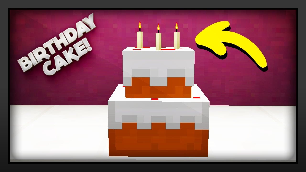 How To Make A Minecraft Birthday Cake
 Minecraft How To Make A Birthday Cake