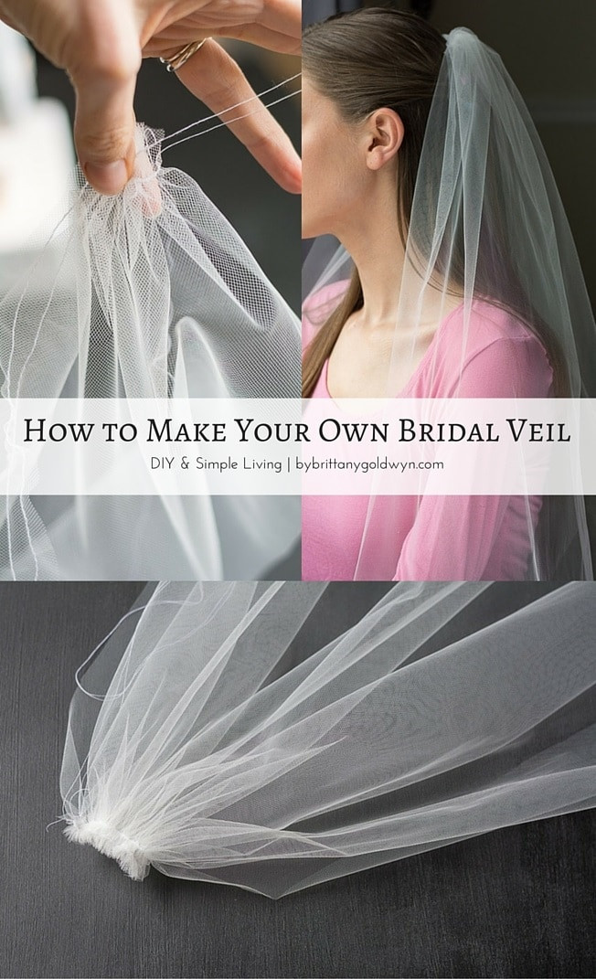 How To Make Wedding Veils And Tiaras
 How to Make a Bridal Veil Simple DIY Bridal Veil