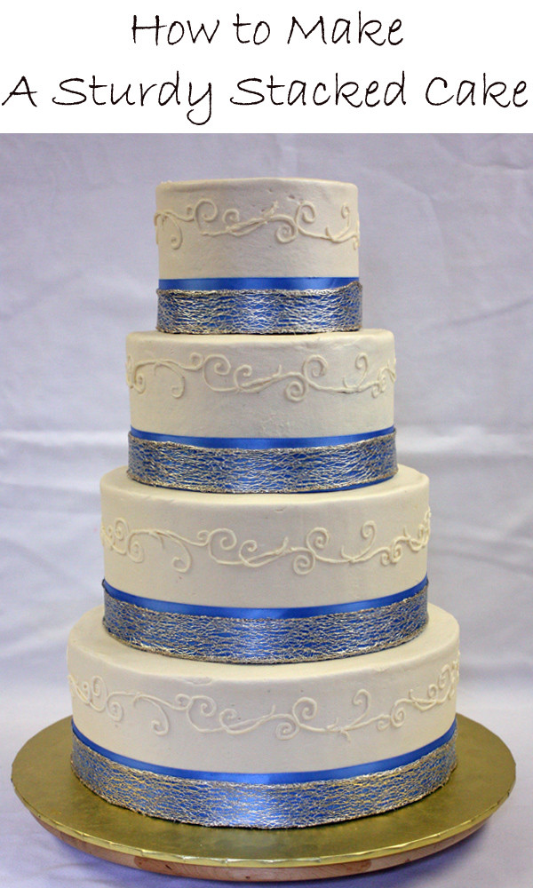 How To Stack A Wedding Cake
 How to Make a Sturdy Stacked Cake 80cakes