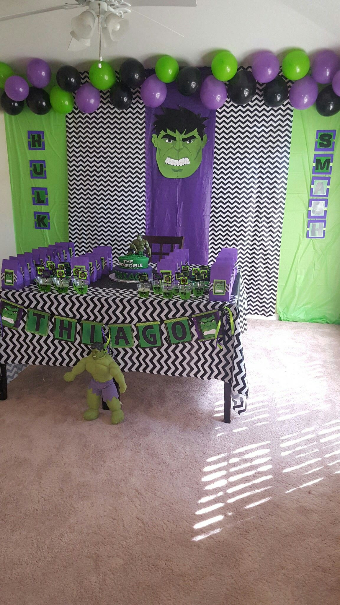 Hulk Birthday Decorations
 Pin by Dagma Maldonado on Hulk Smash Birthday Party