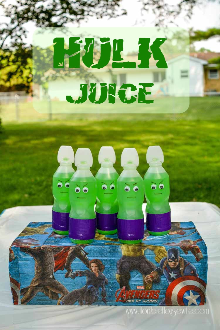 Hulk Birthday Decorations
 Hulk Juice Tutorial for an Avengers Themed Birthday Party