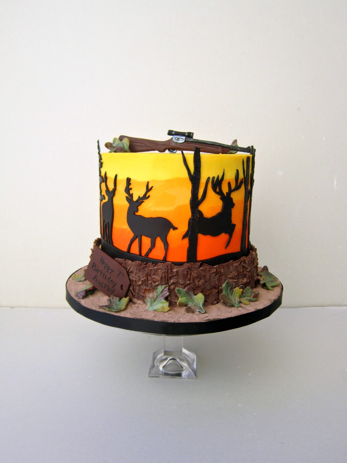 Hunting Birthday Cakes
 Delectable Cakes Deer Hunting Birthday Cake