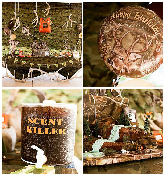 Hunting Birthday Party Ideas
 Kara s Party Ideas Hunting Themed Birthday Party