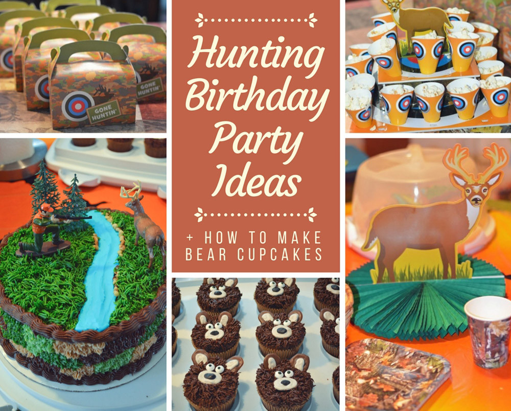 Hunting Birthday Party Ideas
 Hunting Birthday Party How To Make Bear Cupcakes Mommy