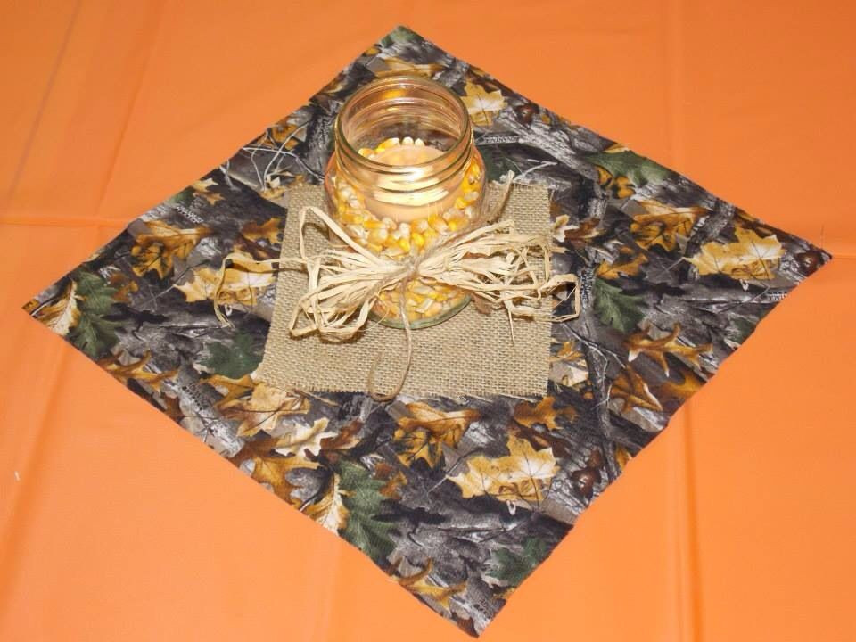 Hunting Birthday Party Supplies
 Table decor for hunting theme party