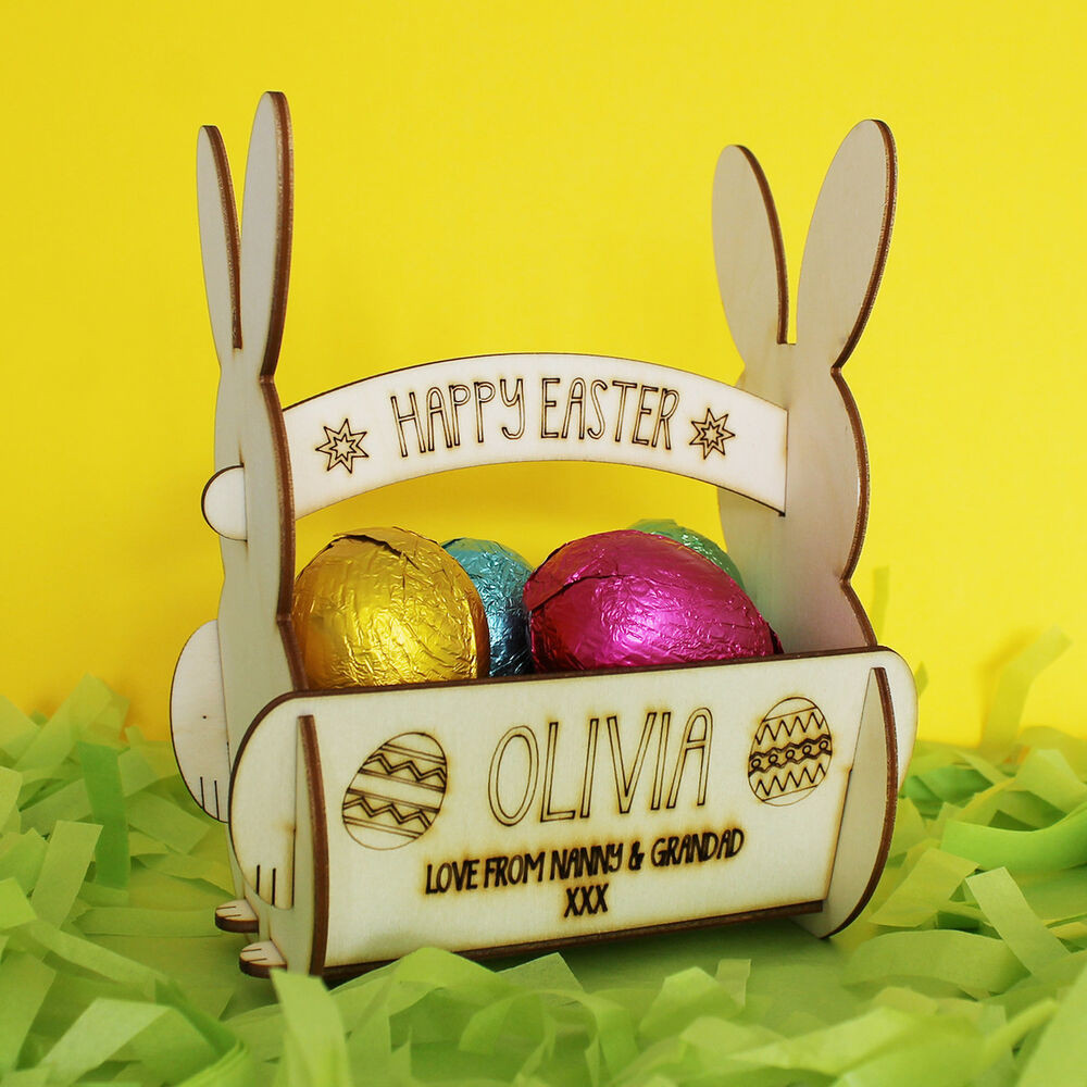 Hunting Gifts For Kids
 Personalised Easter Egg Basket For Egg Hunt Gift for