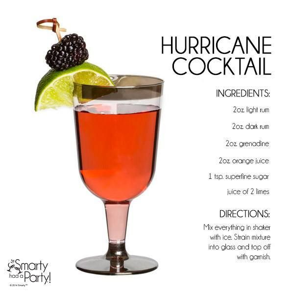 Hurricanes Drinks In New Orleans
 Hurricane Cocktail this fruity drink was invented in New