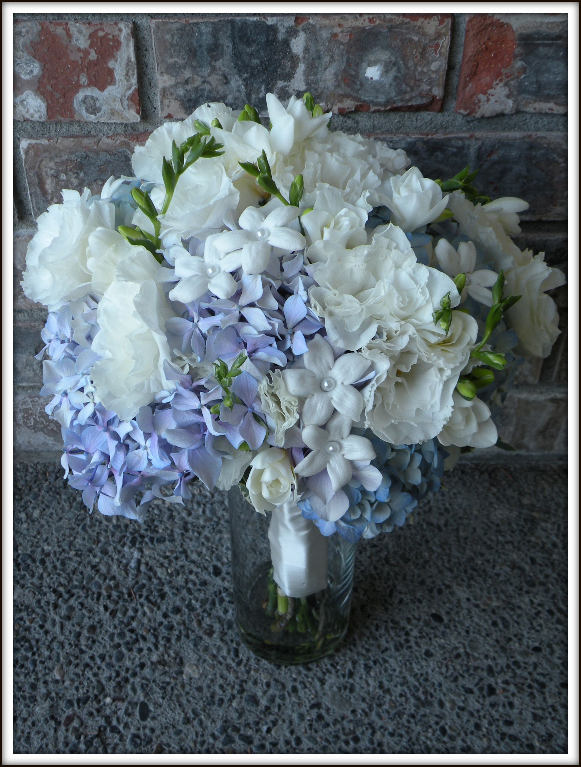 Hydrangea Wedding Flowers
 Hydrangea Bouquets & Mason Jar Centerpieces A Real