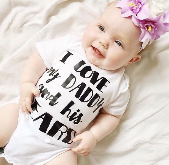 I Love My Baby Daddy Quotes
 I love my Daddy and His Beard funny baby by retrostate