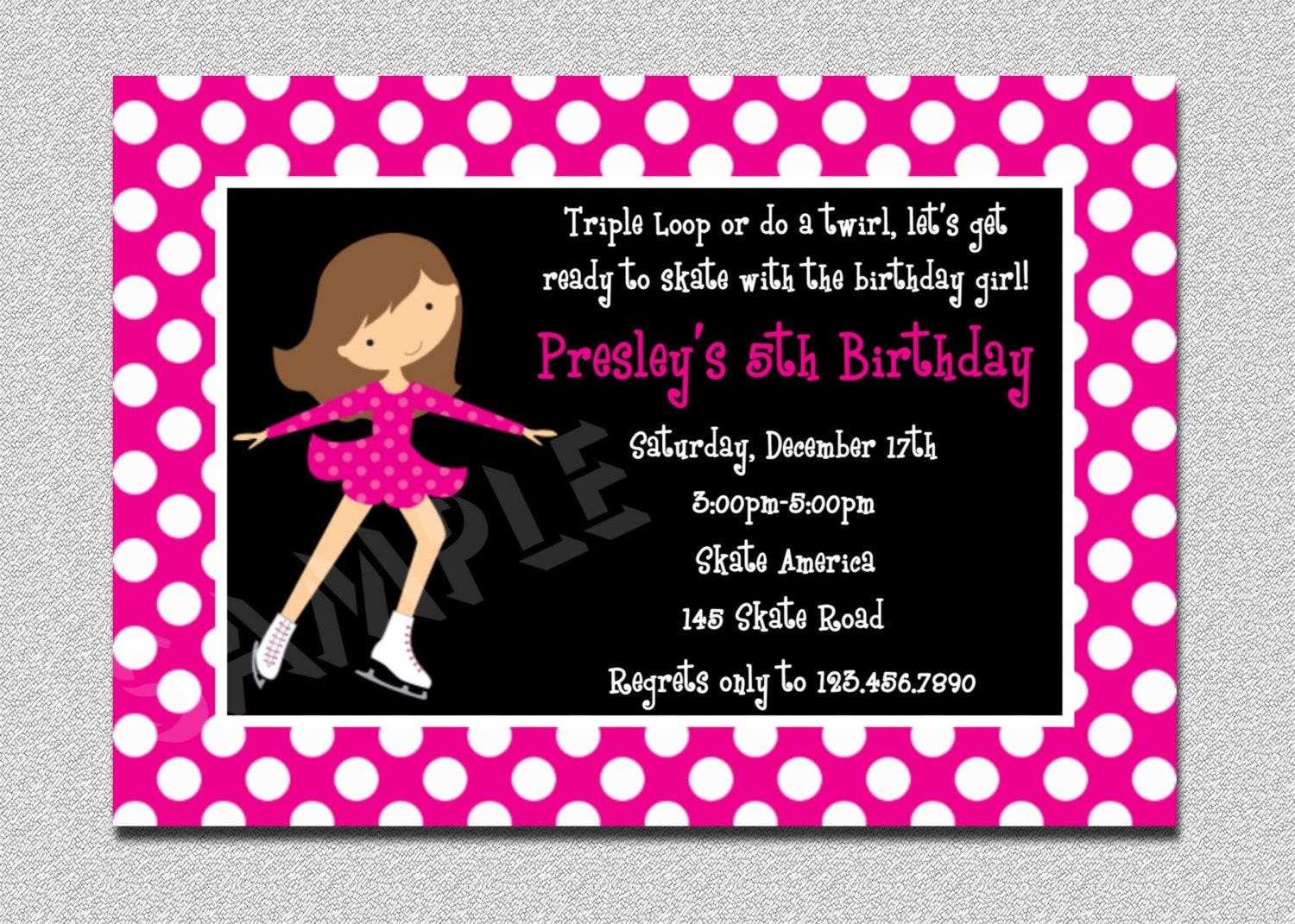 Ice Skating Birthday Party Invitations
 Ice Skating Birthday Invitations Ice Skating Party