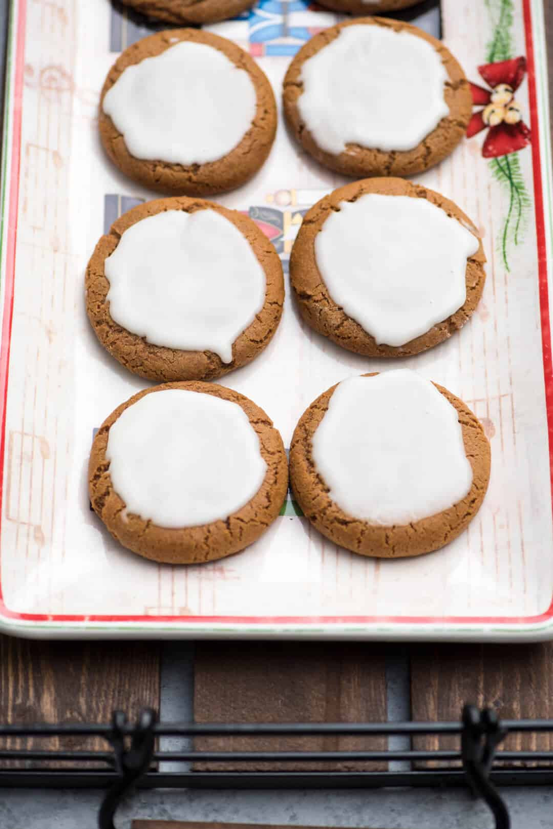 Iced Molasses Cookies
 Chewy Iced Molasses Cookies