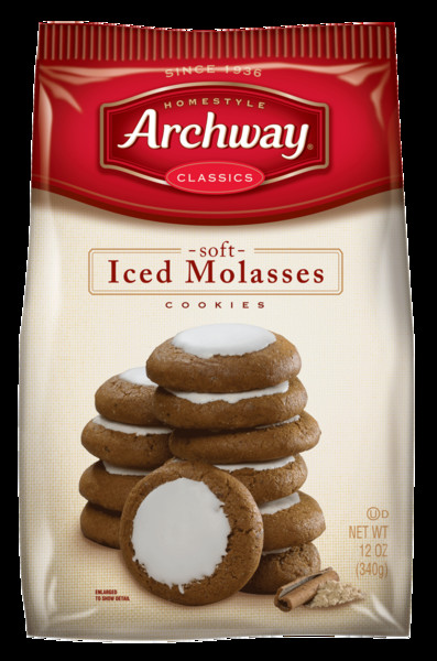 Iced Molasses Cookies
 Archway Iced Molasses Cookies – Snyder s Lance line