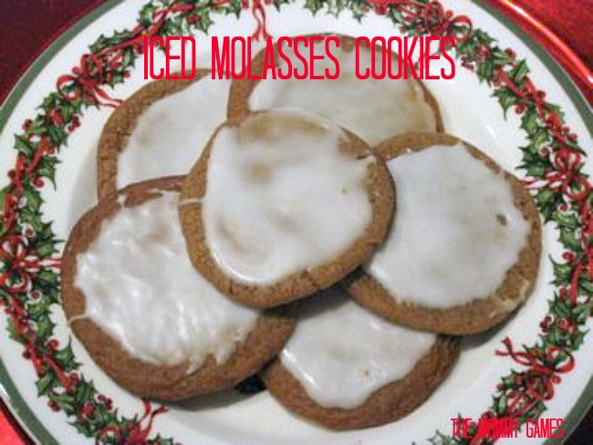 Iced Molasses Cookies
 Iced Molasses Cookies