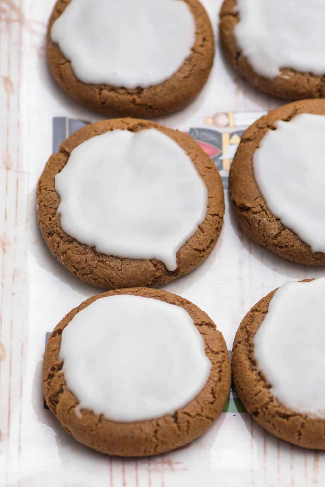 Iced Molasses Cookies
 Chewy Iced Molasses Cookies