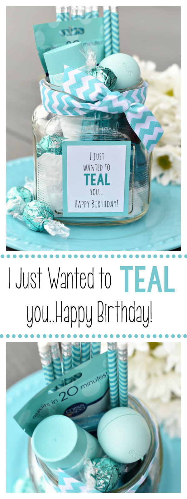 Ideas For A Birthday Gift
 Teal Birthday Gift Idea for Friends – Fun Squared