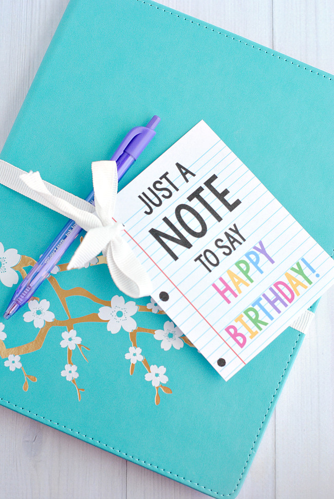 Ideas For A Birthday Gift
 Cute & Creative "Note" Gift Idea for Birthdays or Teacher