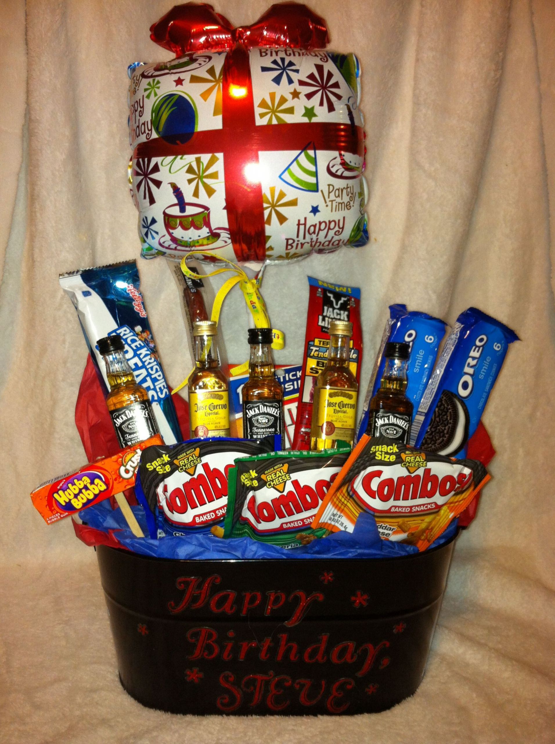 Ideas For Birthday Gifts For Him
 Birthday t basket for him