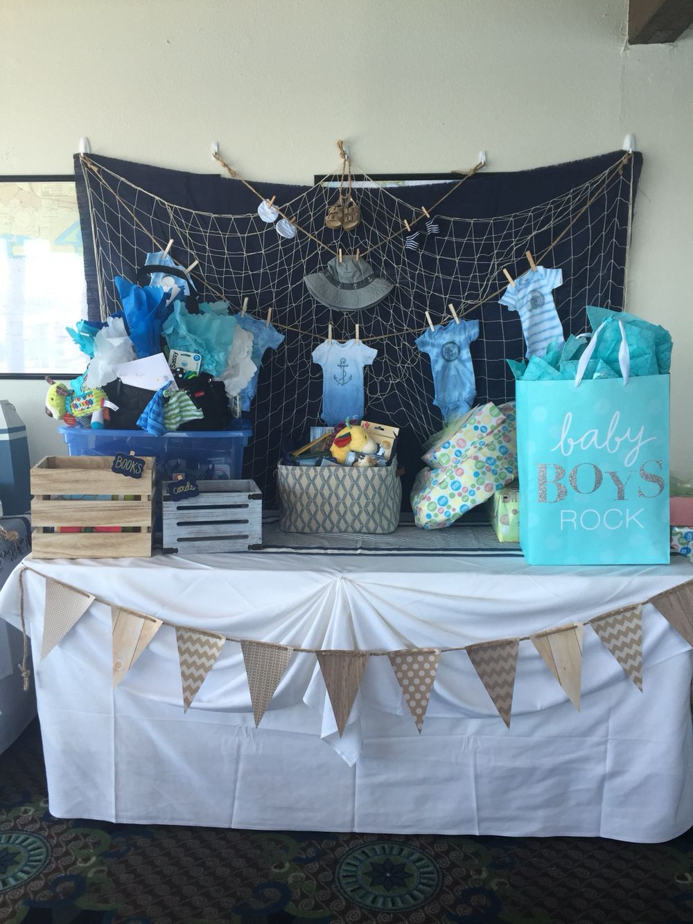 Ideas For Boy Baby Shower Table Decorations
 Baby boy shower t table